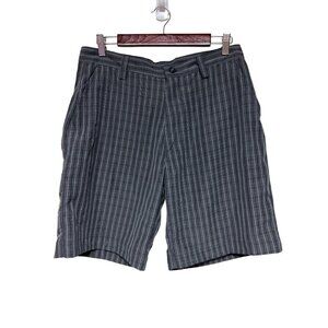 NEW! Montage Grey Plaid Chino Style Men's Shorts Size 32